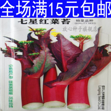 厂家封装直销特卖秋季鲜红高产型紫红菜苔种子蔬菜籽阳台盆栽菜心