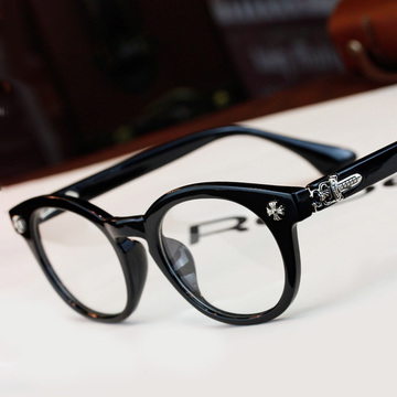 护目镜 克罗心眼镜全框复古男韩版眼镜框配眼镜女 防辐射眼镜