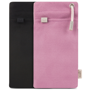 摩仕Moshi 苹果iPhone6s手机袋便携超纤维绒布袋Plus保护套带挂绳