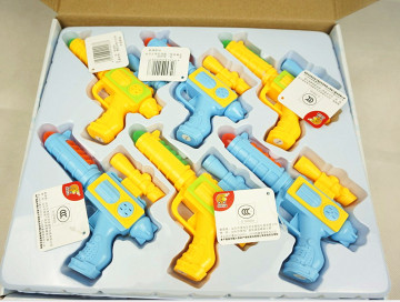 创发玩具小Q枪AK-2299B迷你小手枪电动枪声光儿童玩具婴幼儿益智