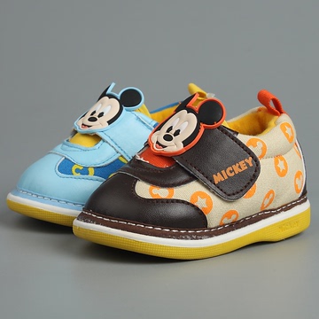 迪士尼童鞋正品春秋季新款宝宝鞋防滑软底学步鞋叫叫鞋CS0093