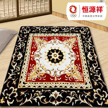 恒源祥羊毛地毯 欧美复古手工毯 现代简约欧式地毯羊毛拍照地毯