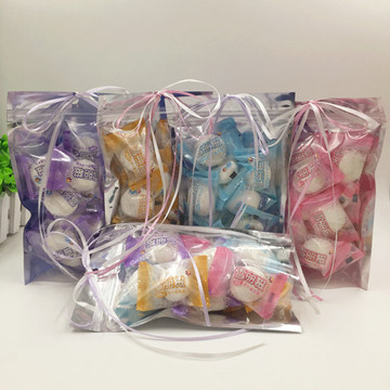 雪丽糍棉花糖80克袋装创意糖果零食结婚喜糖袋子装蝴蝶结包装