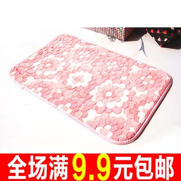 韩国创意家居生活日用品百货义乌小商品珊瑚绒加厚地毯浴室防滑垫