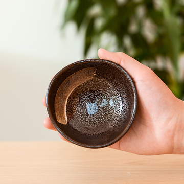 日本进口美浓烧刷毛目蘸料钵碗酱油碟日式和风陶瓷器创意餐具