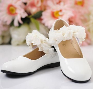 韩国代购儿童皮鞋2015女童表演鞋舞蹈鞋花童白色皮鞋公主鞋礼服鞋