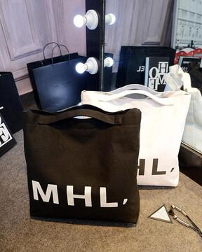 2014韩国复古单肩包字母MHL帆布袋牛仔布环保袋购物袋手提袋女包