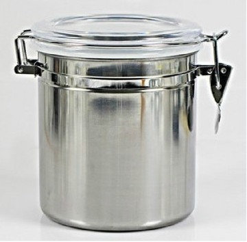 实用 精品家用不锈钢咖啡豆密封罐 茶叶罐 储物罐 可装一磅咖啡豆
