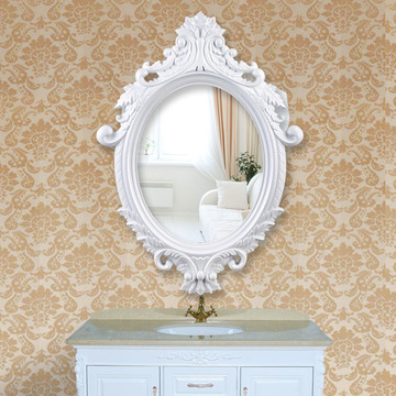 厂家直销欧式复古浴室镜高档玄关装饰壁挂镜洗手间梳妆镜穿衣镜子