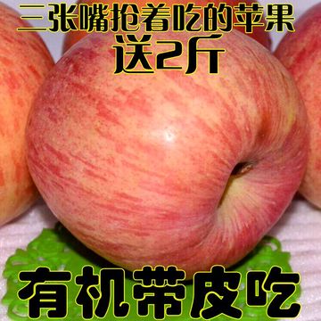 【三张嘴果园】烟台苹果水果新鲜山东栖霞红富士有机批发10斤包邮