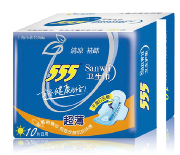 三五/555卫生巾健康超薄230mm日用10片