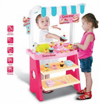 过家家生日蛋糕玩具儿童仿真收银机 水果切切看玩具小女孩玩具