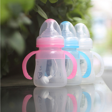 爱婴宝 自动硅胶奶瓶 不含双酚A 宽口径150ML 母乳实感奶瓶 9039