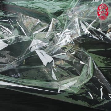 0.2mm超透明tpu面料超透视服装风雨衣隔水薄水晶包塑料布 优于pvc