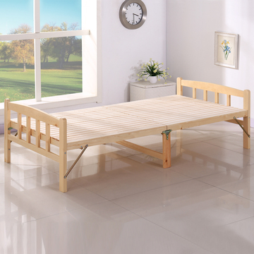 午休床可折叠床双人床儿童实木床折叠床单人床折叠床木板床1.2米