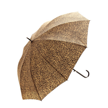 非尚 晴雨两用长柄伞 豹纹雨伞时尚太阳伞遮阳伞自动防晒防紫外线