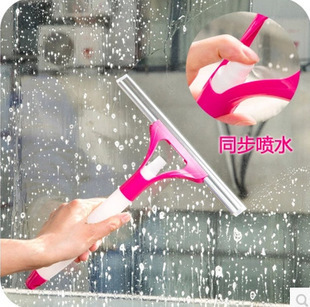 居居家多用途一体喷水式玻璃清洁器 擦窗器 玻璃刮 瓷砖地板刮