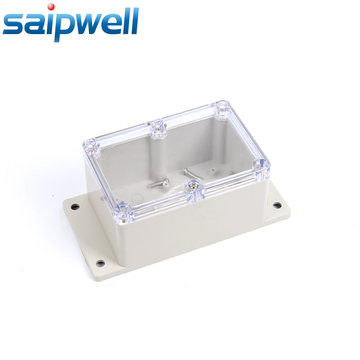 斯普威尔 防水接线盒 120*81*65mm 带固定耳透明盖工控盒 密封盒