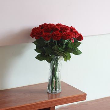 玫瑰仿真花假花 PU手感保湿玫瑰花室内插花装饰塑料花成品花艺