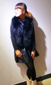 2015韩版新款秋冬装女装鸵鸟毛皮草马甲背心短外套