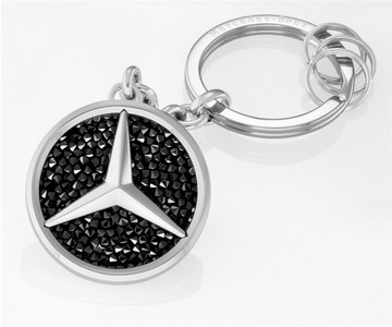 德国原厂 奔驰正品水晶3D水钻男女用汽车钥匙扣钥匙链