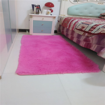 超柔丝毛地毯客厅卧室床边地毯长方形地毯可定制