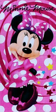 卡通全棉百分之百纯棉儿童浴巾迪士尼米奇汽车公主宝宝沙滩巾