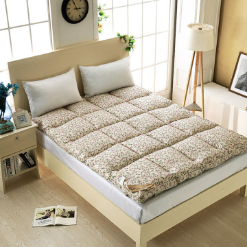 床上用品纯棉碎花羽绒床垫全棉加厚0.9/1.2/1.5/1.8米榻榻米床垫