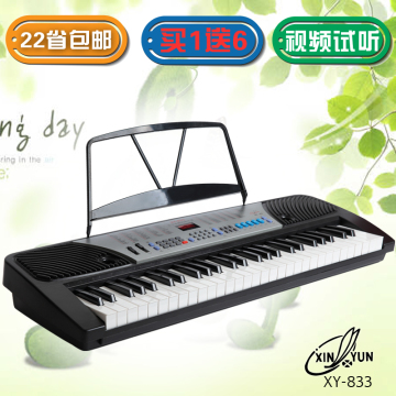 22省包邮新韵833电子琴XY833 54标准钢琴键成人儿童初学入门教学