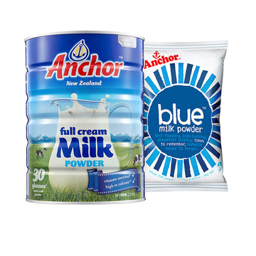 新西兰原装进口奶粉Anchor安佳成人奶粉 罐装+全脂袋装奶粉