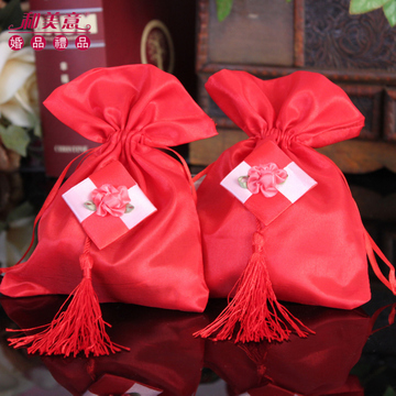 大号红色烟糖婚庆糖盒可放 14阿尔卑斯喜糖中国风创意喜糖袋