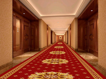 定做加厚酒店专用宾馆会所洗浴中心走廊地毯过道满铺地毯楼梯地毯
