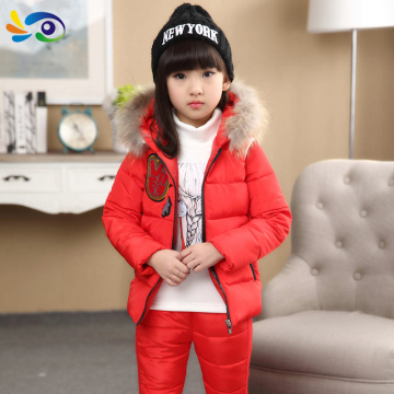 2016新款童装冬季女童套装中大童韩版时尚儿童运动三件套S10651