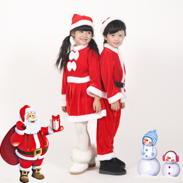 圣诞节服装儿童装扮女童表演男童演出服幼儿服饰圣诞老人衣服包邮
