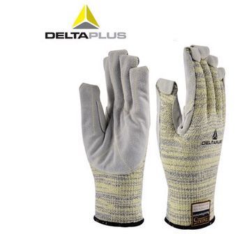 代尔塔正品202012最高等级防切割手套掌面加皮钢丝手套耐高温机械