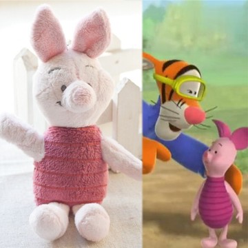 小猪猪皮杰挂件 创意装饰布娃娃公仔 女生最爱礼物毛绒玩具钥匙扣