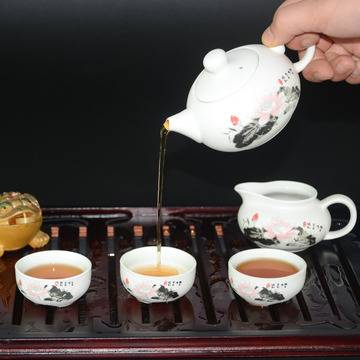 雪花釉茶具套装 功夫茶具 茶具套装特价 冰裂工艺陶瓷茶叶罐茶宠