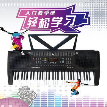 爱尔科61键标准钢琴键电子琴 智能教学型儿童成人初学电子琴 2177