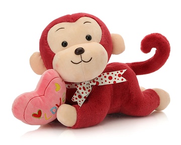 LOVE趴趴猴毛绒玩具公仔可爱猴子玩偶布娃娃男女生日礼物