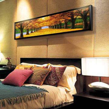 轩逸家居卧室客厅装饰画床头温馨简约挂画宾馆酒店背景墙壁有框画