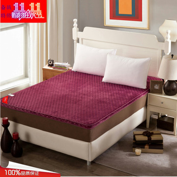 6cm加厚榻榻米床垫1.2m1.5米折叠单双人床褥子1.8m垫被一米八纯色