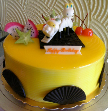 滑滑梯巧克力蛋糕★上海创意生日水果个性配送速递预制定送货上门