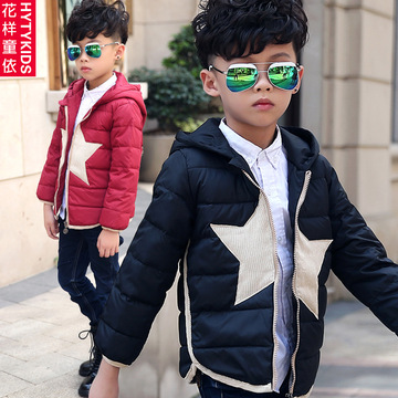 童装儿童羽绒服2016冬季新款韩版男女同款中大童外套短款棉袄上衣