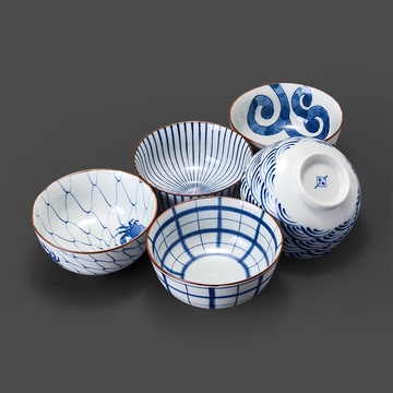 有田烧日本进口陶瓷饭碗粥碗汤碗日式和风餐具礼盒套装送礼釉下彩