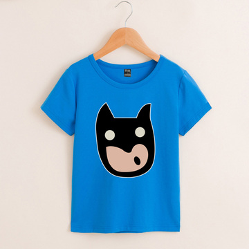 童装Q版蝙蝠侠T恤正义联盟动漫印花短袖中小童棉可爱圆领宽松打底