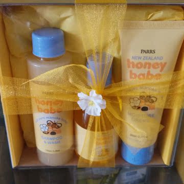 佳佳新西兰超市Parrs 帕氏蜂蜜婴儿护肤礼盒套装