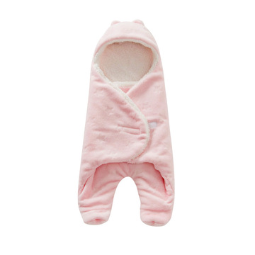 婴儿新生儿分腿式抱被 秋冬宝宝包被 加厚寝具襁褓睡袋 母婴用品