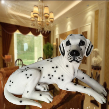 树脂招财工艺品客厅家庭装饰品创意狗摆件大号仿真可爱高档斑点狗