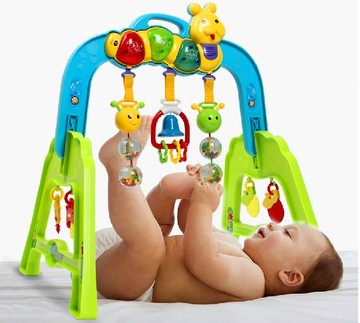 五星毛毛虫健身架 0-1岁婴幼儿玩具 多功能音乐故事健身架器摇铃