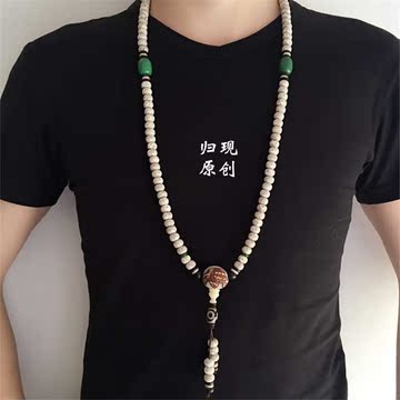 原创藏式星月菩提子108颗项链颗颗高密度正月佛珠手链项链男女款